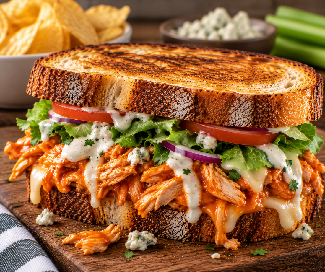 Buffalo Chicken Sourdough Sandwich Recipe