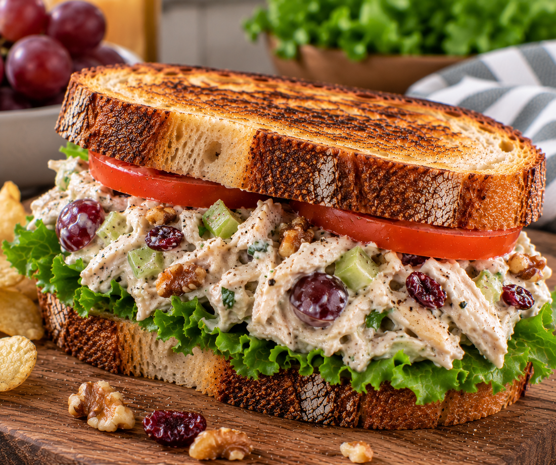 Chicken Salad Sourdough Sandwich Recipe | Easy & Delicious