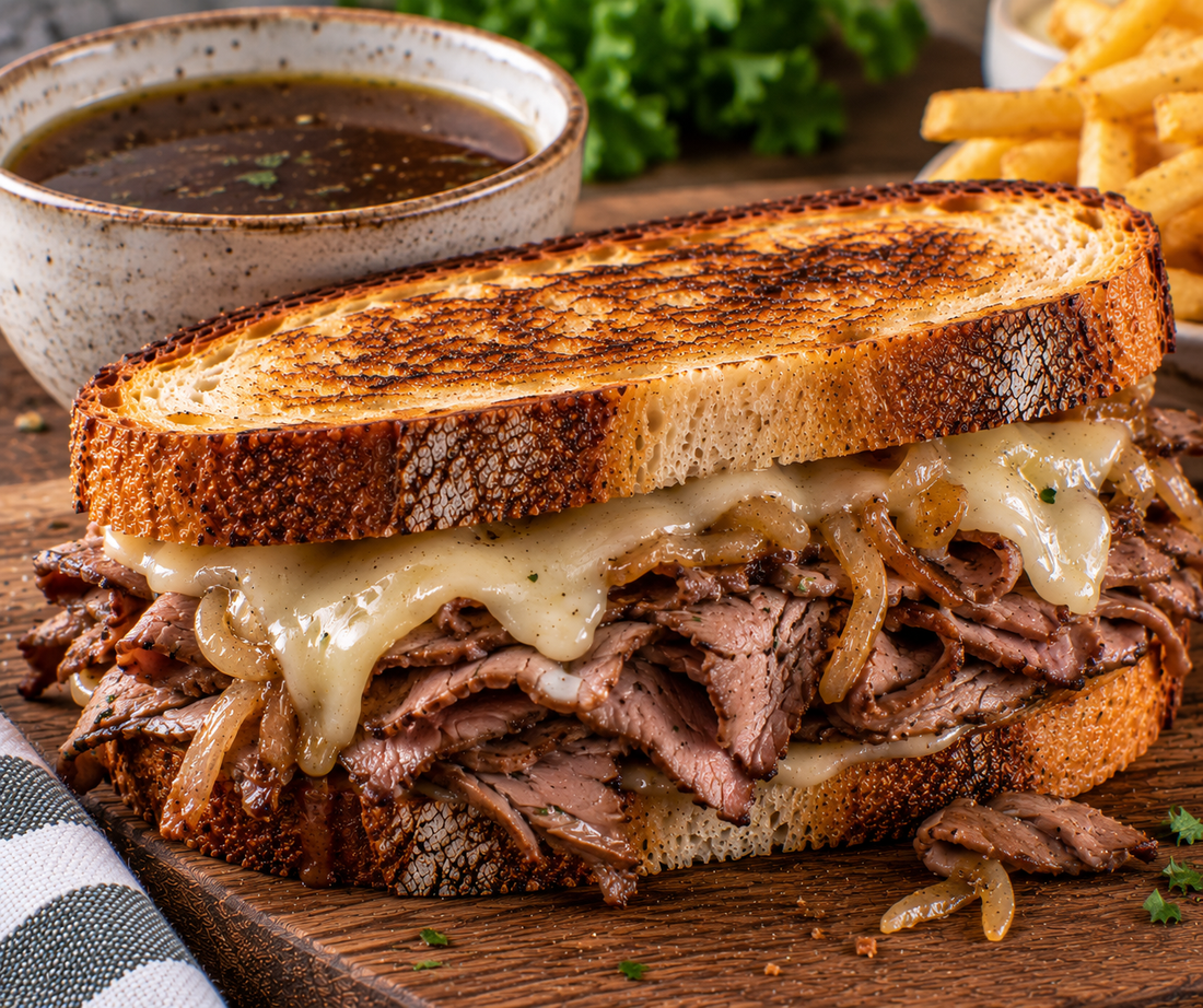 French Dip on Sourdough | Roast Beef Sandwich Recipe