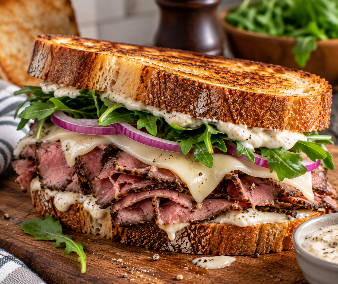Roast Beef & Horseradish Sourdough Sandwich Recipe