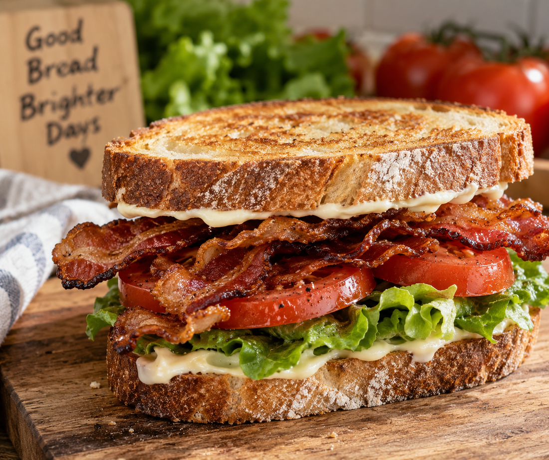Sourdough BLT Sandwich Recipe | Crispy Bacon & Tomato