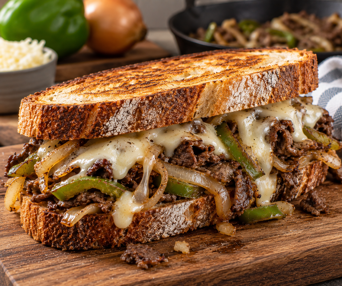 Sourdough Philly Cheesesteak Sandwich Recipe