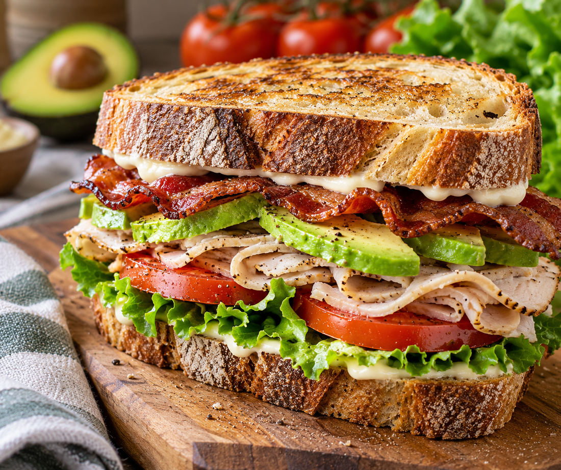 Turkey Bacon Avocado Sourdough Sandwich Recipe