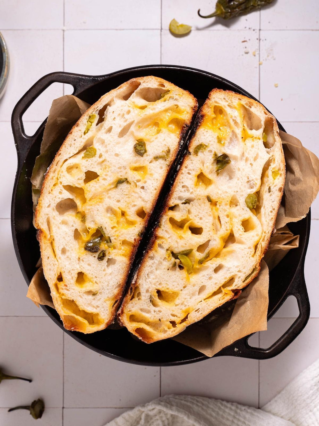 🌶️🧀 Jalapeño Cheddar Sourdough Bread