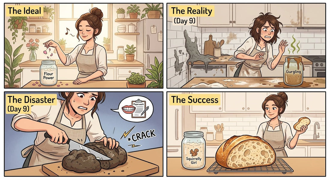 My Sourdough Starter Burped: Why DIY Starters Fail - Squirrelly Girl Starter