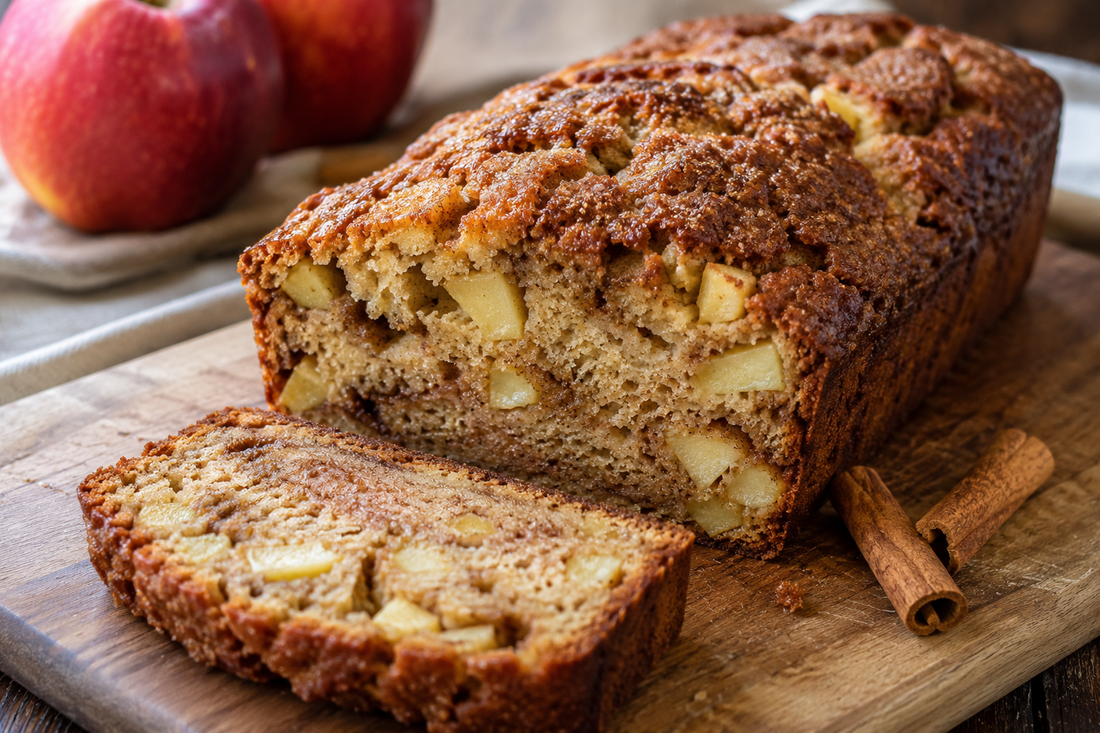 Sourdough Apple Cinnamon Dessert Bread - Squirrelly Girl Starter