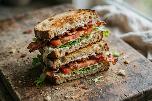 Sourdough BLT Sandwich Recipe | Crispy Bacon & Tomato - Squirrelly Girl Starter