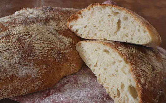 Sourdough Ciabatta Bread | Crispy, Airy & Chewy Recipe - Squirrelly Girl Starter