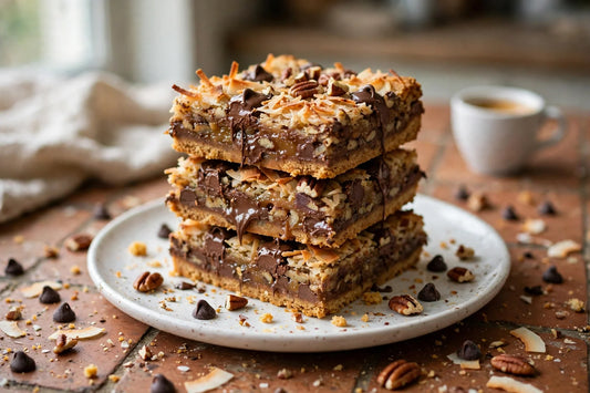 Sourdough discard magic cookie bars