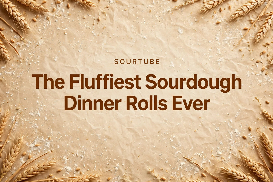 The Fluffiest Sourdough Dinner Rolls Ever — SourTube featured title card