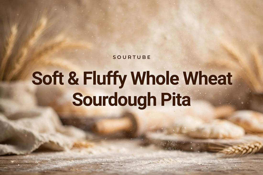 Soft and Fluffy Whole Wheat Sourdough Pita - SourTube video pick