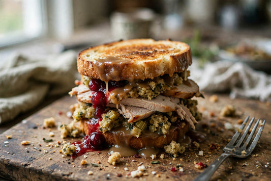 Thanksgiving Leftover Sourdough Sandwich Recipe - Squirrelly Girl Starter