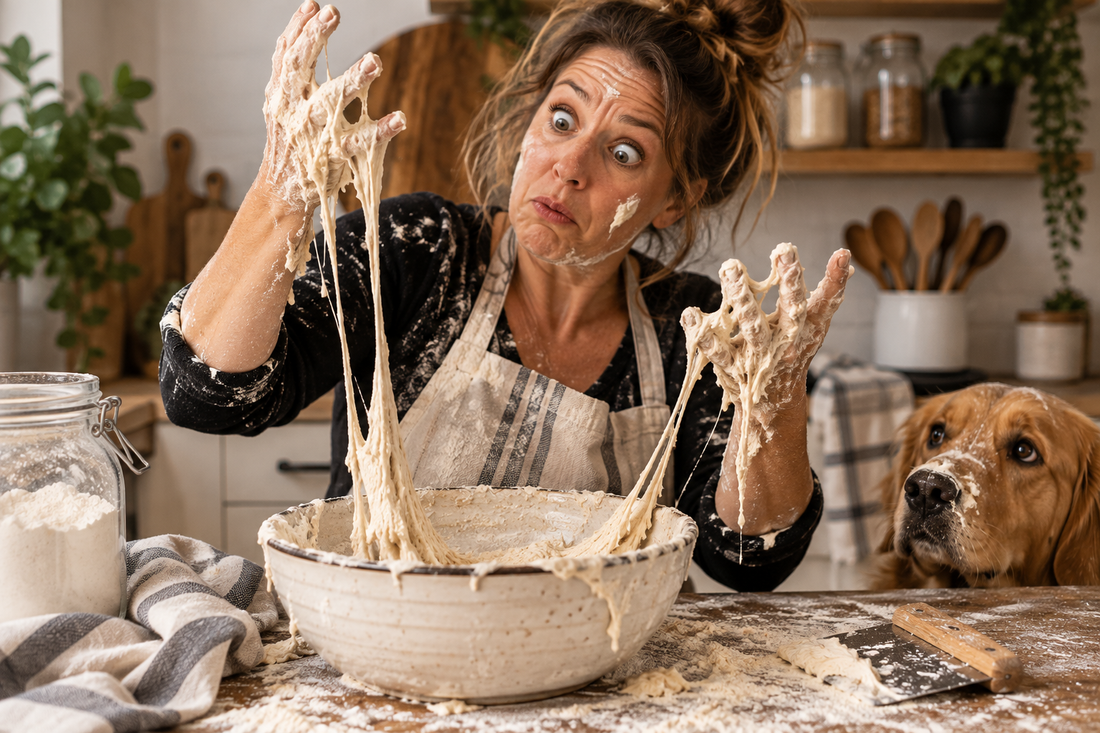 Why Is My Sourdough Dough So Sticky? 😂 | Easy Fixes