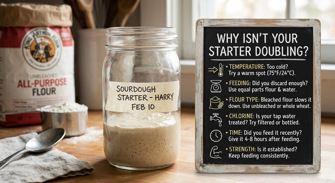 Why Is My Sourdough Starter Not Doubling? What It Means - Squirrelly Girl Starter