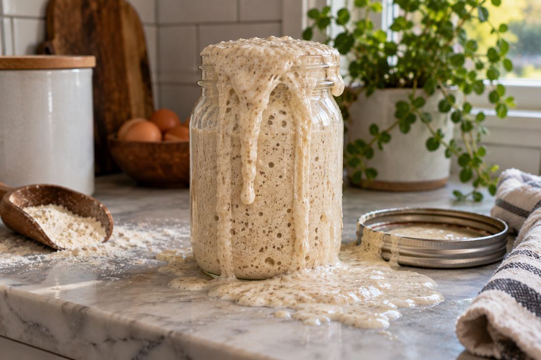 Why Is My Sourdough Starter Overflowing the Jar? 😂